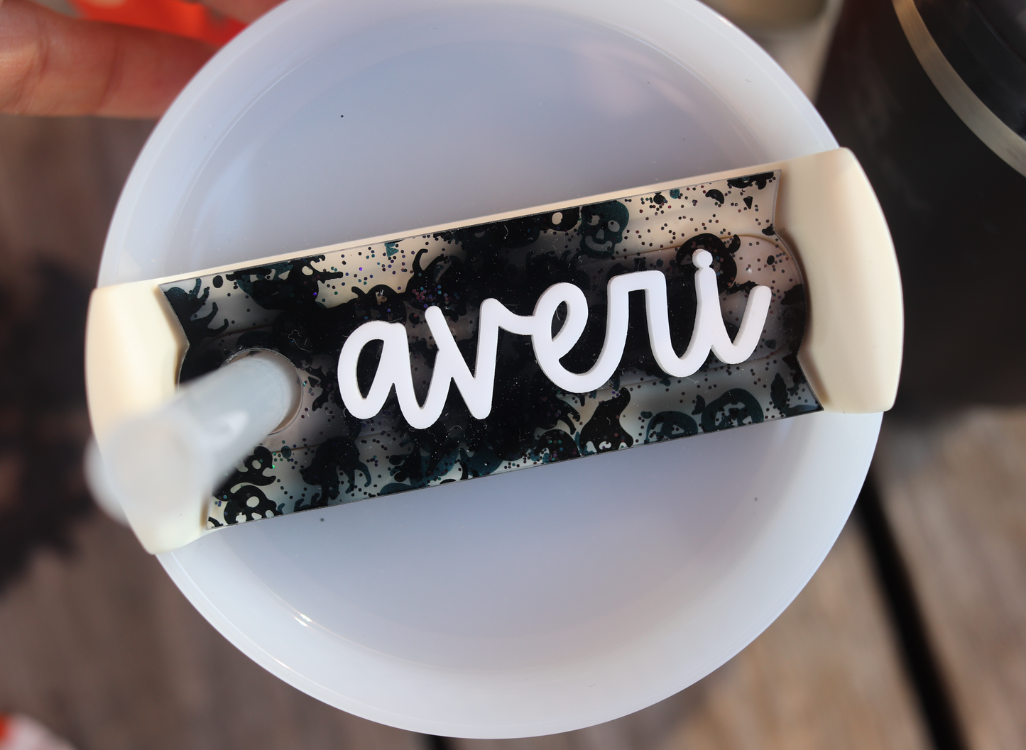 Halloween Personalized name plate for Stanley 40oz / 30 oz